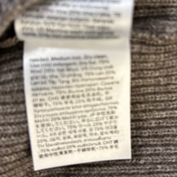 COS Knitted Merino-Yak Zip Up Hoodie in Beige Melange Size XL. NWT - Picture 12 of 13